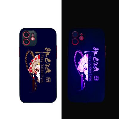 China Unique Anti-drop ex-factory price, the latest beautiful luxury brand voice-activated mobile phone flashing painted printing case for sale