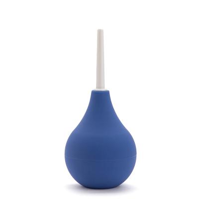 China Rectal Anus Vaginal Cleaning Tool Eco-friendly Slim Bulb Tip Enema Anal Shower Silicone Rectal Douching for sale