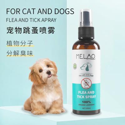 China 100% Lavender Stocked Organic Flea Tick Spray For Cats And Dogs For Animals Pet Spray Effective Flea Expelling for sale