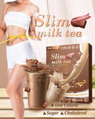 China Private Label Milk Tea Taro Flavor Slim Meal Replacement Low Fat Shake Powder Slimming Weight Loss Diet Shake Burner Fat for sale