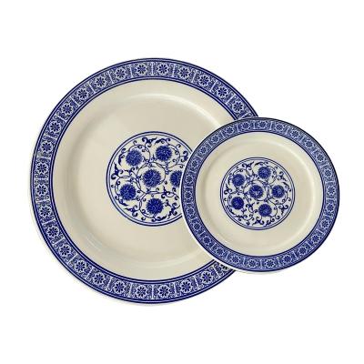 China Viable Wholesale High Quality Blue And White Porcelain Dish Plate for sale