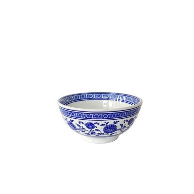 China Wholesale Disposable Blue And White Porcelain Soup Bowl Noodle Bowl for sale