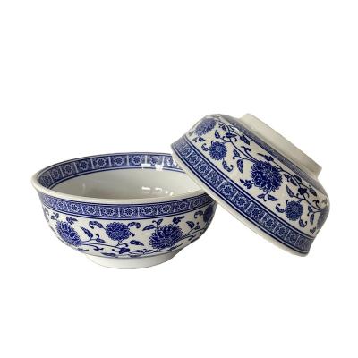 China High quality disposable sale blue and white soup bowl in china noodle bowl for sale