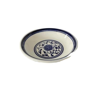 China Small Viable High Quality Blue And White Porcelain Tray Salt Dish Tomato Dish for sale