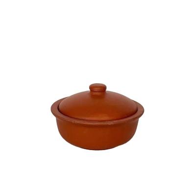 China Disposable Eco - Friendly Ceramic Round Casserole Set With Handle And Lid for sale