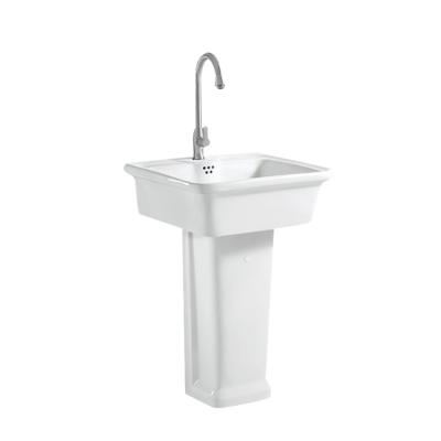 China Modern Floor Standing Chinese Ceramic Wash Bowl And Sink Column for sale