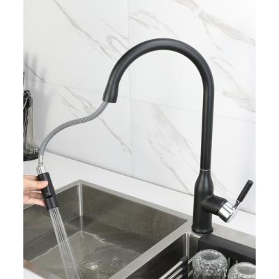 China Electric faucets import and export quality popular hot sale pull out black kitchen heating faucet for sale