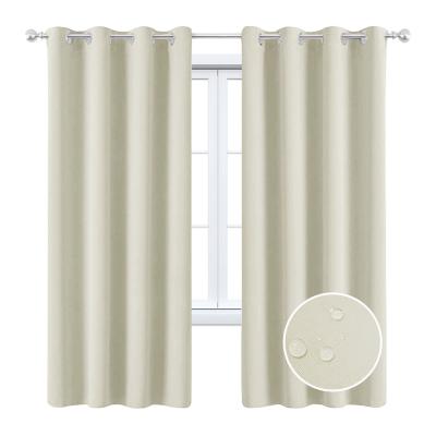 China Modern Manufacturer Solid Color Sunscreen Heat Insulation Outdoor Waterproof Curtain Shading Perforated Curtain for sale