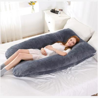 China Flannel Viable Full Cover Body Care Pregnancy U Shaped Pillow For Pregnant Woman Factory Direct Sale for sale