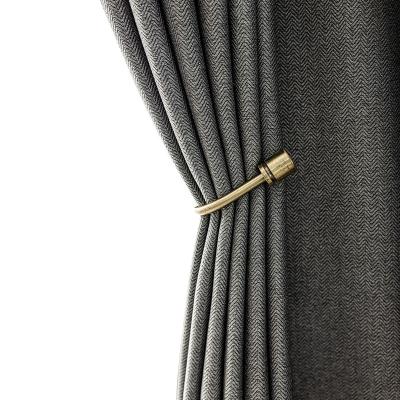 China High Quality Blackout Stripe Shade Thick Wavy Curtains For Hotel Cafe Home Office for sale