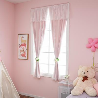 China 15#Easily Blackout Tap Sticky Installation Short Blackout Window Curtains Small With Sheer for sale