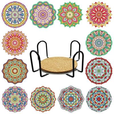 China Sustainable 2022 New 5D DIY Diamond Painting Art Kit, Tea Coaster, Insulation Anti-Slip, Multi-Pack for sale