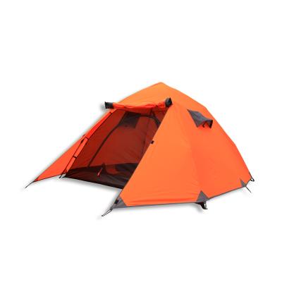 China Double layer for 3 people 3 person double layer high quality outdoor camping tents for sale