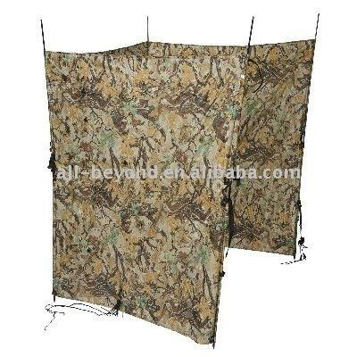 China Fiberglass Camouflage Waterproof Terylene Hunting Folding Shelter for sale