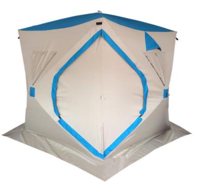 China 3 Person Winter Ice Fishing Tent Insulated Noise Tent Windproof UV Shelter Waterproof 1.8*1.8*1.8cm for sale