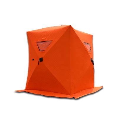 China Easy Install Fire Retardant Strong Fiberglass Pole Ice Fishing Tent for sale