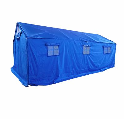 China Straight Tether Type 6 x 3m Emergency Disaster Relief Tent Outdoor Refugee Shelter Folding Tent 6*3m for sale