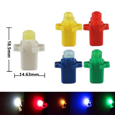 China Bevinsee 5 Colors T5 B8.3D 5050 SMD 12V LED Dash Dash Light Globes Car Instrument Lamp Bulbs X-71260203 for sale