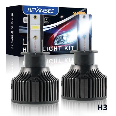 China Super Bright Bevinsee 2x CSP 60W 8000LM 6000K H3 LED Truck Headlight Bulb for Scania for Iveco for Renault for sale