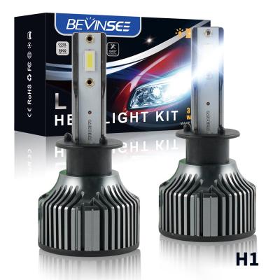 China 6063 Super Bright Bevinsee 2x CSP 60W 8000LM 6000K H1 Aluminum Truck LED Headlight Bulb Aerospace Grade For Mercedes-Benz For VW For Iveco for sale