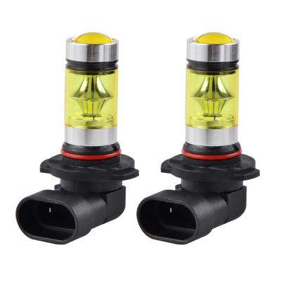 China Bevinsee 2x 9006 Alloy Car HB4 100W LED Foglight Aluminum Yellow Bulbs For Lexus GS300 1998-2006 GS350 2007-2011 for sale