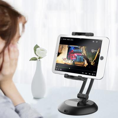 China 360Degree Rotation Adjustable Phone Holder Tablet PC Bracket 2-in-1 Bracket 2-in-1 Mobile Phone Desk Stand for sale