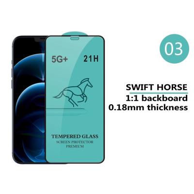 China Mobile Phone Fast Horse Glue Mobile Phone Screen Protector Full For NOTE 10T 5G Tempered Glass for sale