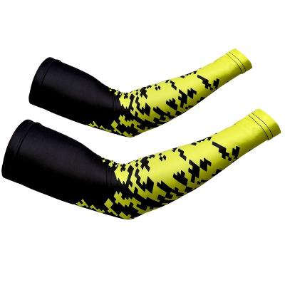 China Protective Breathable Custom UV Arm Sleeves Moisture Wicking Cooling Breathable Printed Arm Guards For Outdoor for sale