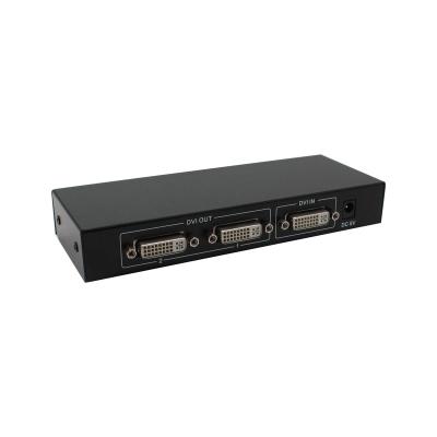 China 1x2 1input 2output 4K 1080P 3D metal HDTV DVI splitter production factory for sale