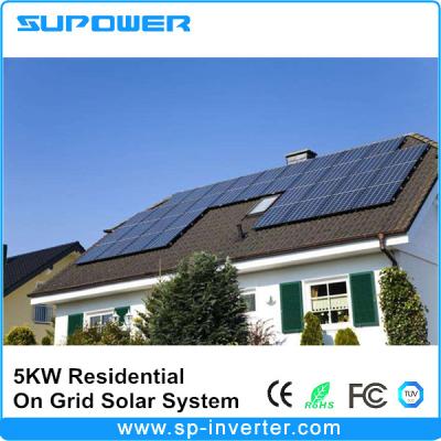 China Home High Efficiency 3000W 5KW 10KW On Grid Solar Power System Home Adopt Mono Solar Panels And Micro Inverter WVC-600 WVC1200 for sale