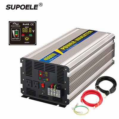 China In Car DC 12V 24V 48V To AC 120V 220V 60Hz Pure Sine Wave Power Inverter 4000W 50 Off Grid Inversor With Remote Switch for sale