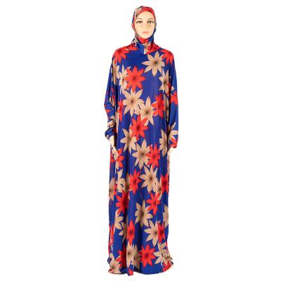 China Wholesale Polyester Muslim Autumn Hot Style Plus Size Women's Loose Casual Dress With Hood for sale