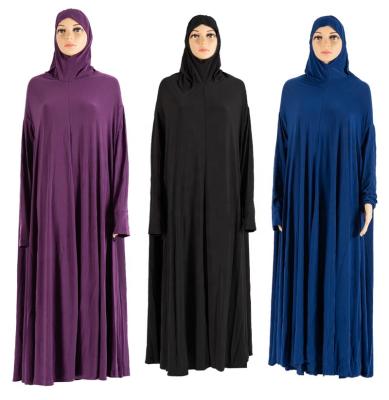 China Muslim Long Sleeve Dress Muslim Women's Prayer Clothes Dubai Knitted Islamic Worship Clothing Top Selling Products In Abaya for sale