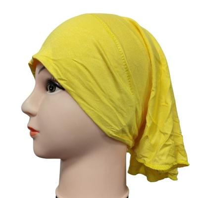 China Factory Supply Women Underscarf Cotton Modal Muslim Inner Scarf Hat Solid Color Cotton Hijab Hood Islamic Turban for sale