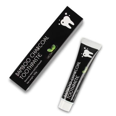 China Home Use or Travel Use 100% Natural Formula 105g White and Clean Your Teeth Black Charcoal OEM Toothpaste for sale