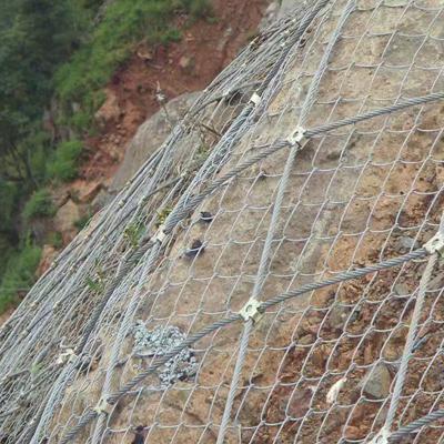 China Plain Weave Sns Slope Stabilization Rock Fall Stainless Steel Wire Rope Mesh Net Rockfall Barrier Mesh Protection Netting System for sale