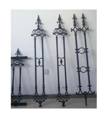 China Modern Luxury Garden Fence Panels Decorative Wrought Iron Panels Wrought Fence for sale