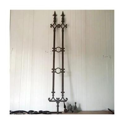 China Modern Accessories Floor Trestle Metal Rack Iron Perspective Wall Cast Iron Villa Yard Malleable Fence Custom for sale