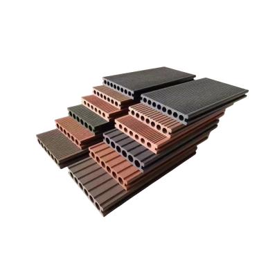 China Modern WPC Wood Plastic Compound Easy To Install Wood Decking Board For Exterior Flooring Solid Pavement for sale