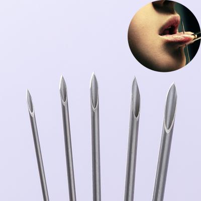 China Punk Disposable Sterile Piercing Needles Medical Body Tattoo Needle For Navel Ring Kit Surgical Steel Too Navel Nipple Lip for sale