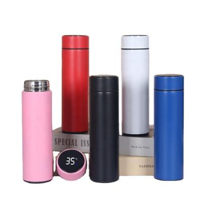 China High Quality 304 Stainless Steel Vacuum Water Bottle Temperature Display Stored Smart Water Bottle With Lid for sale