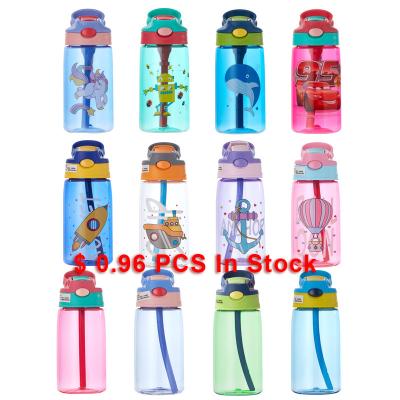 China 500ml Kids Viable Plastic Water Bottle Cute Water Bottle BPA Free Leak Proof For School for sale