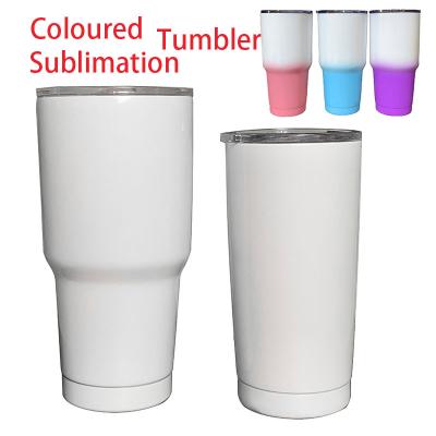 China Disposable factory wholesale 30oz double wall vacuum stainless steel colorful sublimation tumbler for sale