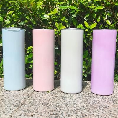 China Viable Fast Delivery 20 oz UV Color Changing Tumbler Uv Sublimation Tumbler With Lid And Straw for sale