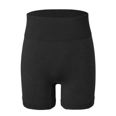 China Simple Classic Women's Breathable Sports Shorts Solid Color Knitted Short Yoga Pants for sale