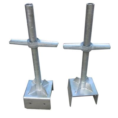 China Height adjustment of scaffolding system scaffold screw u head jack adjustable hollow base for sale