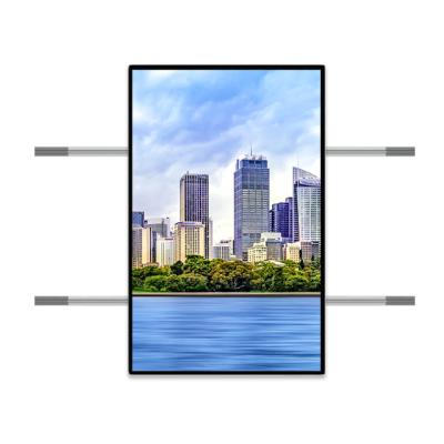 China LCD Display Wall Advertising Sign Indoor Building Video Videos Rate Screen Interactive Electrical Contact Slide Slide Transparent Monitor for sale