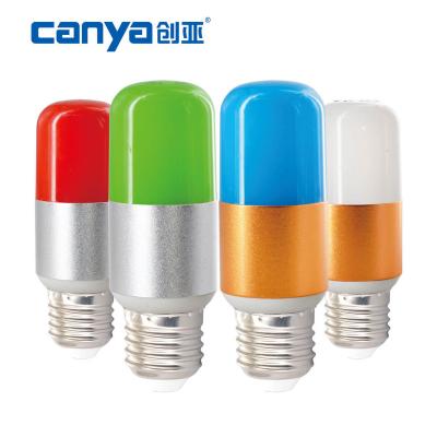 China Hot Sale 5w Residential Aluminum Column Light Bulb Color Led Bulb T35 Colorful G45 C35 Colored Cylindrical Led Bulb for sale