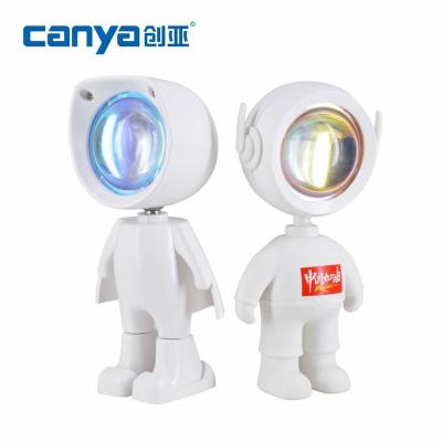 China Modern 3w Night Projection Lamp Sunset Robot Kids Projection Rainbow Led Light Sunset Lamp Projector Sunset Lamp for sale