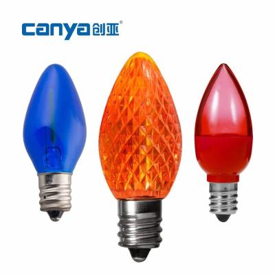 China Warehouse/LANDSCAPE/Office/Theme/Hotel/ROAD/Residential Park Custom C7 C9 Mulfi color led bulb led pink purple orange red blue yellow green white led bulb SKD different colors E14 E12 for sale